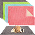 Barydat 8 Pcs Guinea Pig Cage Liner, 16 x 12'' Washable Fleece Bedding Mat