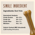 Cadet Premium Grade Pressed Beef Hide Bones, Long Lasting Rawhide Dog Chews, 6.5 Inch (12 Count)