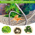 Tfwadmx 2 Pack Large Bearded Dragon Hammock,30"x7"Lizard Climbing Lounger,Natural Seagrass Reptile Hammocks Tank Accesso
