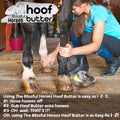 The Blissful Horses Hoof Butter All Natural Support for Your Horse's Hooves, 4-Ounce