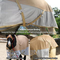 BARN & STABLE Breathable and UV Protective Tear-Resistant Mesh Horse Fly Sheet Comfy Equine Summer Sheet with Removable 