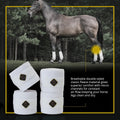 Kavallerie Elastic Fleece Bandages for Horses, Non- Slip and Snug fit Breathable Material for Injury Protection and Supe