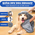 Dog Towel for Drying Dogs, Absorbent Microfiber Bath Towel, Hand Pockets