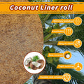 Hamiledyi 35.4×15.7" Reptile Carpet Coconut Fiber Substrate Large Lizard Cage Mat Coco Fiber Liner Snake Bedding Natual 