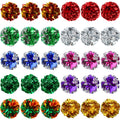 Silkfly 30 Pcs Polyester Film Crinkle Balls Cat Toys 2.36" Interactive Crinkle Ball, Colorful Balls Chew Toy for Cat Chase Ball Toys Attract Cats for Indoor Cats and Kittens to Keep Fit and Active