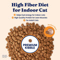 Solid Gold Indoor Salmon Dry Cat Food, High Fiber, Adult & Senior Cats, 3LB