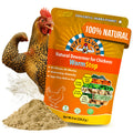 Buff Clucks WormStop Natural Chicken Dewormer Powder – All-Natural Herbal Blend for Daily Wellness - Chicken Wormer is Safe for Eggs & All Ages - Garlic, Pumpkin Seed, Wormwood - USA (8 oz)