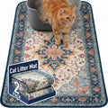 Hompet Cat Litter Mat 2 Pack, 24x36 Large Machine Washable Trapping Mats for Cats, Super Absorbent & Urine-Proof Cat Lit