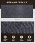 Cat Scratch Furniture Protector, Trimmable Self-Adhesive Carpet, DIY Climb Cat Scratcher Mat for Covering Cat Tower and Couch Protector from Cat Claws (78.7x15.8in Dark Gray)
