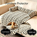 Calming Dog Couch Bed Mats with Neck and Head Support, Fluffy Plush Pet Sofa Cover for Small Medium Dogs and Cats, Non-S