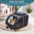 Jespet Pet Backpack Carrier for Small Dog, Soft Car Bed Ideal for Traveling