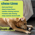 Pupstages Dogwood Calming Dog Chew Toy – Real-Wood Blend, Moderate Chewers, Medium, 7.5", 2-Pack (Natural & Hemp Flavors)