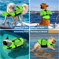 Petglad Dog Life Jacket, Cute Wings Adjustable Dog Life Vest with Chin Float and Handle for Swimming Boating Reflective 