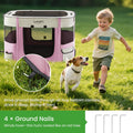 Love's cabin Pet Puppy Dog Playpen, Small Dog Tent Crates Cage Indoor/Outdoor, Portable Exercise Playpen for Cat, Foldab