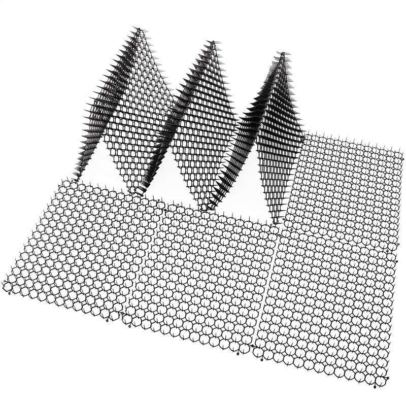 Vtedu 10 Pack Cat Repellent Mat for Indoor & Outdoor, Anti Cat Scratch Mat with Spikes, Cat Deterrent Mat for Garden, Sofa, Bed, Waterproof & Reusable