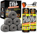 BEEST FullStop Rodent Spray Foam Barrier Kit w/Steel Wool (2 Cans+6 Rolls)