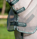 Horseware® Rambo Flybuster with No-Fly Zone™ Fly Sheet - Oatmeal/Sage & Beige & Green, 78 inches