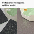 Mewtopia No-Gap Puzzle Cat Litter Box Mat – Seamless, Limitless Expandable, Extra Large(41.3"x21.6") Litter Trapping mat