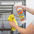 Absolutely Clean Amazing Bird Cage Cleaner and Deodorizer - Just Spray/Wipe - Safely & Easily Removes Bird Messes Quickl