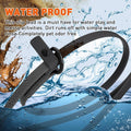 Dogline Biothane Slip Dog Leash - for Small, Medium and Large Dogs - Odor Free Slip Lead, Heavy Duty and Durable Material Kennel Lead - Black - 5ft L x 3/8in W
