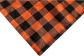 Realeaf Fall Dog Bandanas 2 Pack, Orange Plaid Pet Scarf for Boy and Girl, Premium Durable Fabric, Holiday Halloween Tha