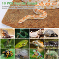 ZeeDix 10 Pcs Reptile Carpet 12x12 Inch Coconut Fiber Mat for Tank Bedding