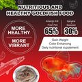 Floating Goldfish Food Pellets – 12oz Pond Fish Food Natural Color Enhancing, Promotes Growth with Natural Antarctic Kri