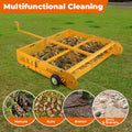 POPMOON 2-in-1 Horse Manure Scoop Tow Behind Trailer Horse Paddock Cleaner