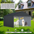 Locywx Dog Kennel Cover,Provides Shade All Day Long While Allowing air to Circulate Freely,Made of 600D Waterproof Oxford Cloth, Providing Comprehensive top Coverage for Your Kennel（10'x 10'x 7 '）