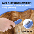 Dematting Comb for Dogs, Undercoat Rake Grooming Tool, Mat Remover, 5 Blade