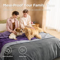 Bedsure Waterproof Blanket for Bed Soft Flannel Fleece,King 86"x108"