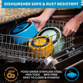 Master Pet Supply Stainless Steel Dog Bowls 128 oz Heavy Duty