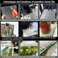 4 Aquarium lid Hood Fish Tank top Cover Terrarium lid Plastic Grid Panel Egg Crate Grate 6 Aquarium Glass Cover Board Cl