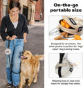 Cleverpup Snackpack Double Insulated Dog Treat Pouch – 1.5 Cup Capacity, 2 BPA-Free Waterproof Zipper Pockets, Carabiner