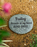KINGNOW Personalized Pet Memorial Stones Dog/Cat/Pets Grave Markers Memorial Garden Stone