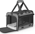 Soft Sided Cat Carrier for Anxious Pets with Privacy Roller Blinds