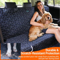 Meginc Dog Car Seat Cover-Waterproof Bench Back Seat Protector for SUV&Cars