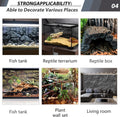 23.6x17.7in Rock Terrarium Background,3D Reptile Tank Background Board,Amphibian Stereo Backdrop Wall,Lizard Snake Gecko