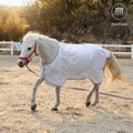 BARN & STABLE Breathable and UV Protective Tear-Resistant Mesh Horse Fly Sheet Comfy Equine Summer Sheet with Removable 