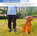 Strong Heavy Duty Dog Leash - 6ft Reflective Nylon Training Leash with Soft Padded Double Handle & Auto Lock Frog Clip -