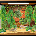 CousDUoBe 13Pcs Reptile Plants for Bearded Dragon Tank Accessories