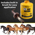 Fiebing's Hoof Oil for Horses with Mineral Oil (32 oz) - Hoof Dressing with Applicator Brush to Condition Dry, Split Hoo