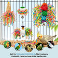 4PCS Bird Parrot Foraging Toys Parakeet Chewing Hanging Toy Shredded Paper Cage Accessories for Small Parrots Parakeets 