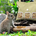 Cute Hanging Rabbit Hay Feeder Bag, Guinea Pig Hay Bag, Bunny Feeders Holder Storage For Small Pets Bunnies Chinchilla H