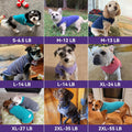 cyeollo 2 Pack Fleece Dog Sweater Stretchy Pullover Soft Dog Jacket with Reflective Stripe Lightweight Sweatshirt Pet Clothes Coats for Small Dogs, Navy & Grey L