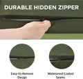 LE SURE Waterproof Dog Bed Cover Replacement Washable - Large Size for Pet Mat 36x27x3 Inches, Green