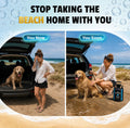 Portable Dog Washer 2.1 Gallon, Manual Shower Kit with Brush Head & Neoprene Jacket, for Home, Travel, or Outdoor Use