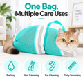 Cat Bathing Bag, Anti-Bite Anti-Scratch Adjustable Mesh Washing Shower Bag