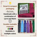 Horse Mane Bags for Horses, Set of 6 Handmade Lycra Mane Bags, Helps Reduce Tangles, Breakage & Rubbing, Washable Braide