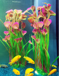 ALEGI Fish Tank Decorations Aquarium Plastic Plants Large